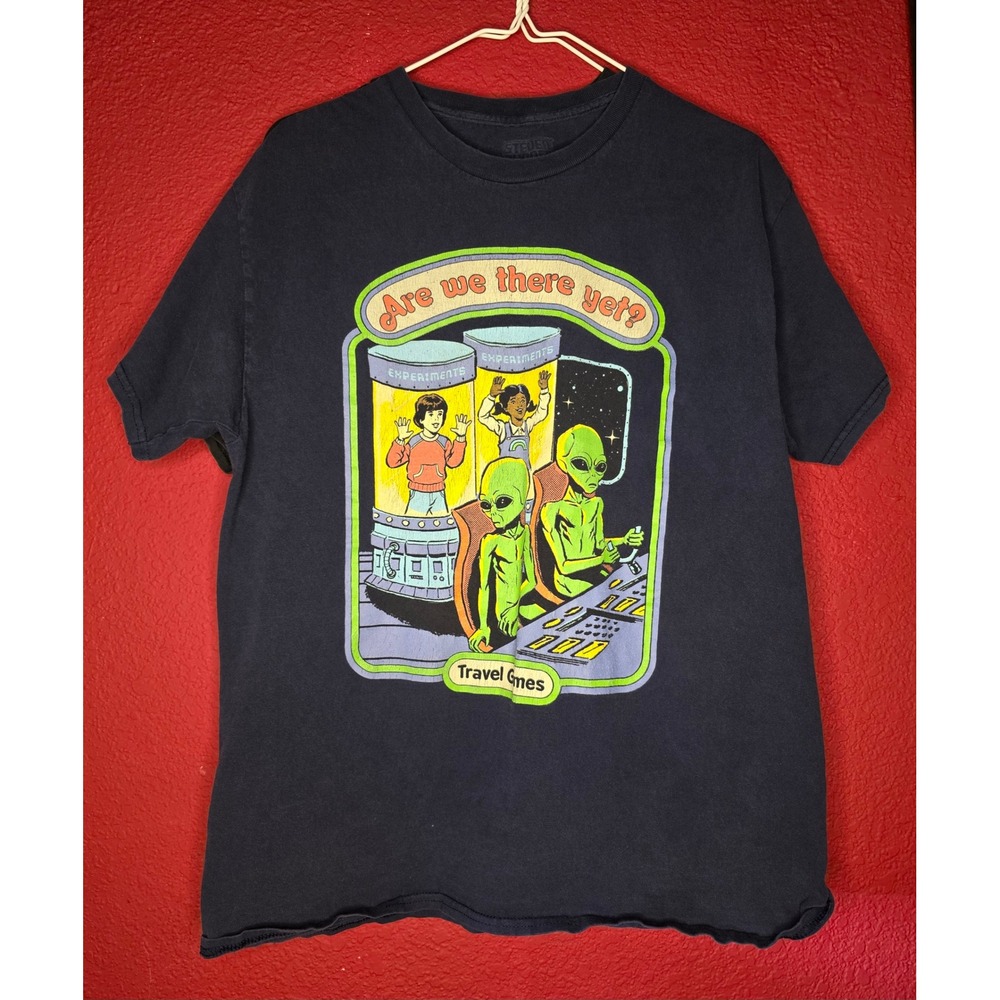 Alien Travel T-Shirt Space Experiment‎ Graphic Tee Novelty